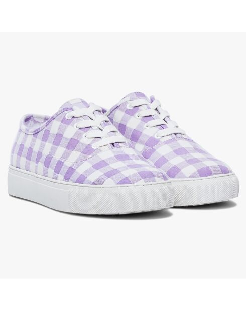 Baskets en Toile Nikolaus vichy lilas
