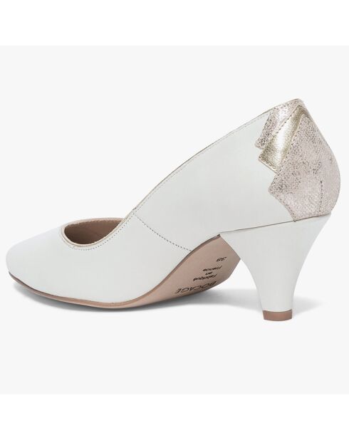 Escarpins en Cuir Izold blancs - Talon 6 cm