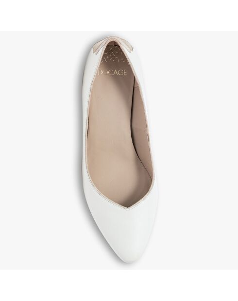 Escarpins en Cuir Izold blancs - Talon 6 cm