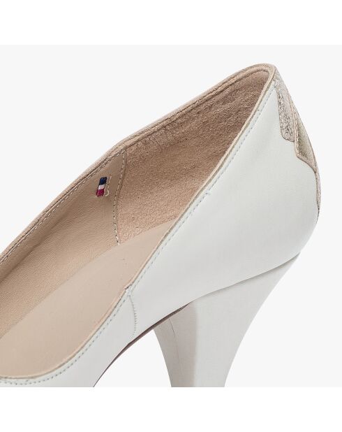 Escarpins en Cuir Izold blancs - Talon 6 cm