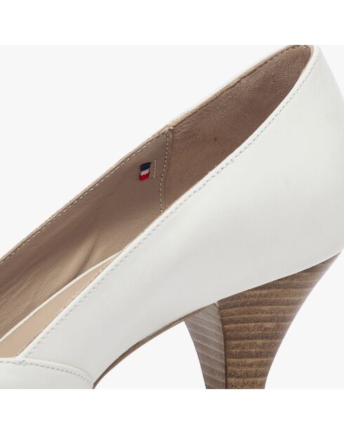 Escarpins en Cuir Delphine blancs - Talon 6 cm