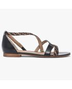 Sandales en Cuir Janna noires