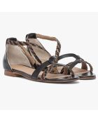 Sandales en Cuir Janna noires