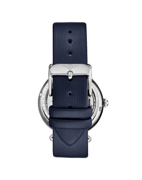 Montre Femme en Cuir & Cristaux Automatique Legacy marine