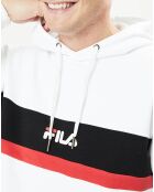 Sweat Radomir Hoody blanc/noir/rouge