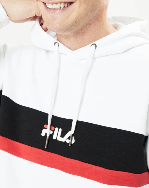 Sweat Radomir Hoody blanc/noir/rouge