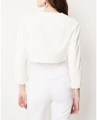 Veste courte Mai blanc cassé