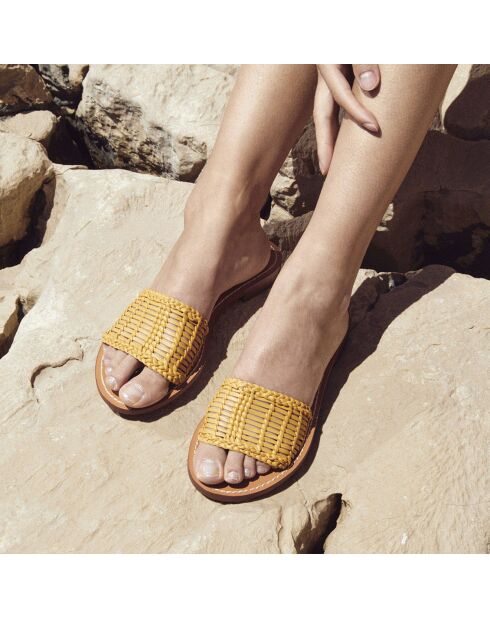 Sabot in pelle Betty gialli