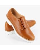 Derbies en Cuir Hoce camel