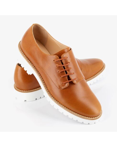 Derbies en Cuir Hoce camel