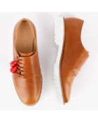 Derbies en Cuir Hoce camel