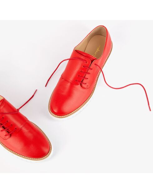 Derbies en Cuir Hoce rouges