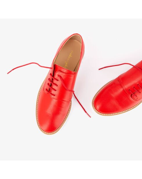 Derbies en Cuir Hoce rouges