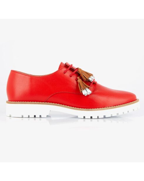 Derbies en Cuir Hoce rouges