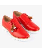 Derbies en Cuir Hoce rouges