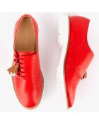 Derbies en Cuir Hoce rouges