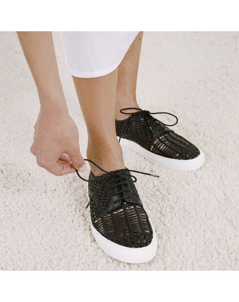 Baskets en Cuir Bea noires