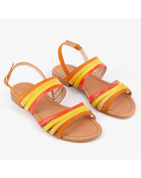 Sandali Hworld o cammello in pelle