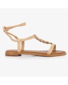 Sandales en Cuir Louise nude