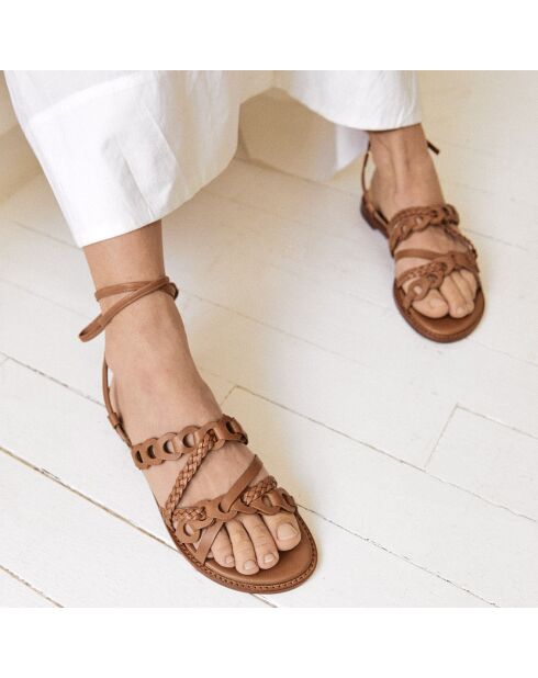 Sandali Lola Cognac in pelle