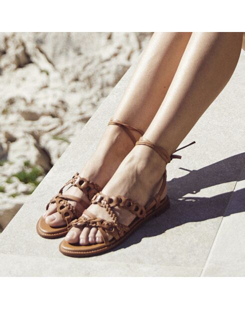 Sandali Lola Cognac in pelle