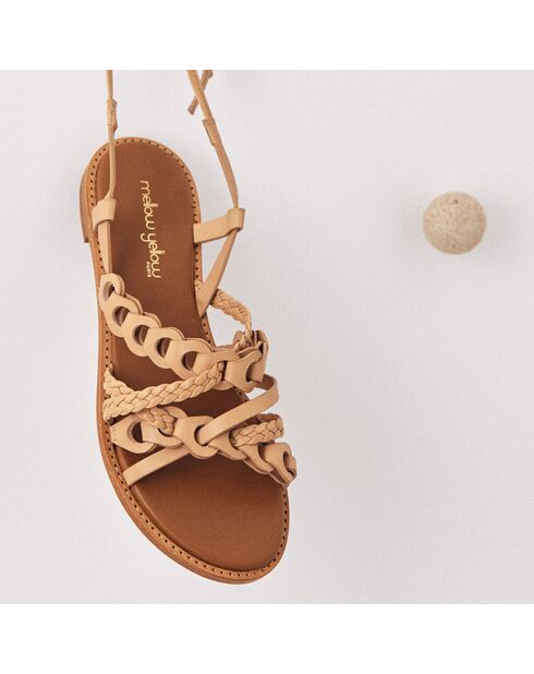 Sandali Lola nude in pelle