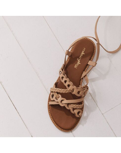 Sandali Lola nude in pelle