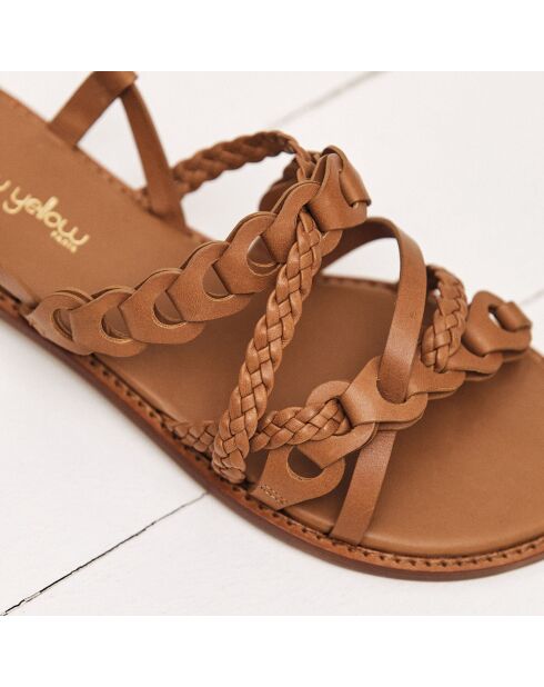 Sandali Lola Cognac in pelle