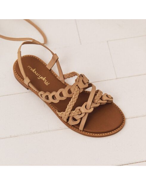 Sandali Lola nude in pelle