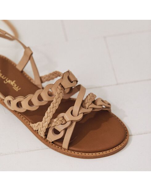 Sandali Lola nude in pelle