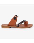 Sandales en Cuir Bahaar marine