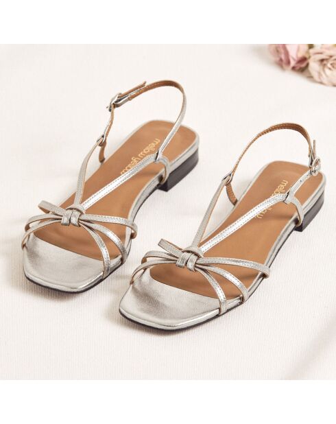 Sandali Paige Plomb in pelle