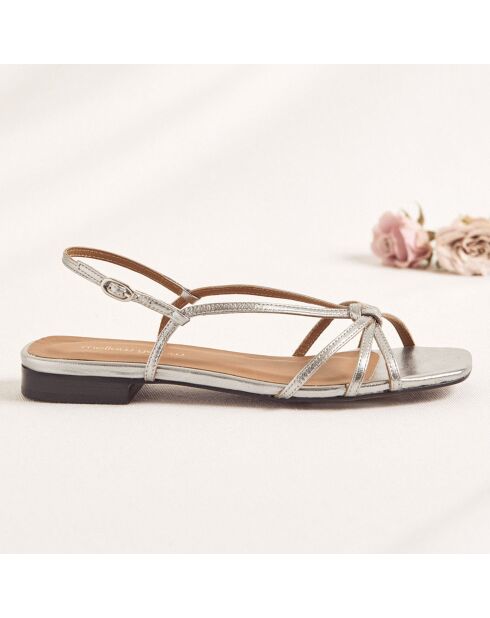 Sandali Paige Plomb in pelle