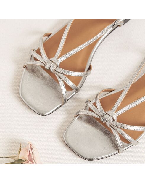 Sandali Paige Plomb in pelle