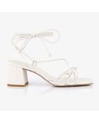 Sandales en Cuir Colette blanches - Talon 5 cm