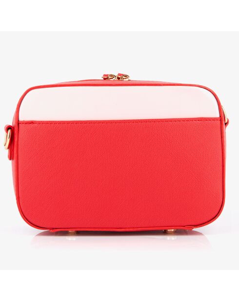 Sac besace en Cuir Fymera rouge - 20.5x14.5x8 cm