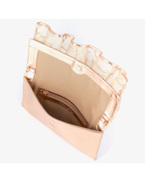 Pochette en Cuir Fymariage rose clair - 30x17 cm