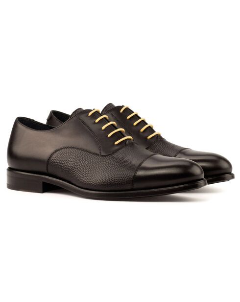 Richelieus en Cuir Fano noires