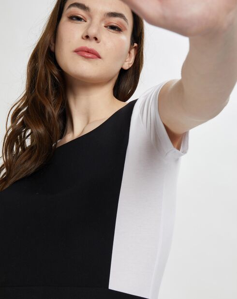 Robe ouverte 100% Laine noire