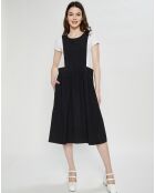 Robe ouverte 100% Laine noire
