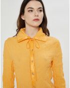 Robe froissée orange