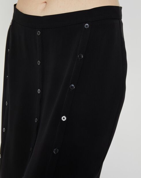 Jupe 100% Soie Midi noire