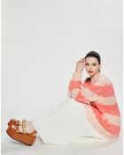 Pull en Mohair, Laine & Alpaga mélangés Oversized rose clair