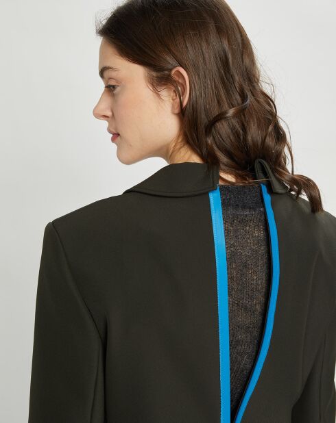 Veste Double Breasted kaki foncé