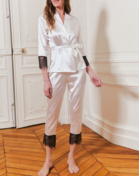 Ensemble Tamila blanc/noir