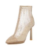 Bottines Reta dorées - Talon 11 cm