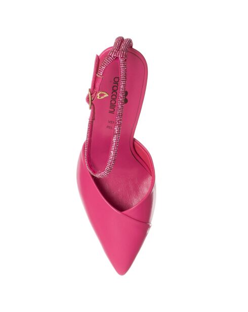 Loa fuchsiafarbene Slingbacks mit 11 cm Absatz