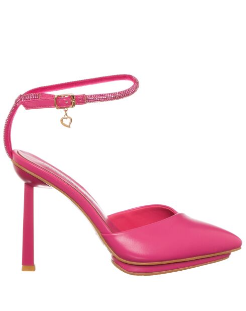 Loa fuchsiafarbene Slingbacks mit 11 cm Absatz