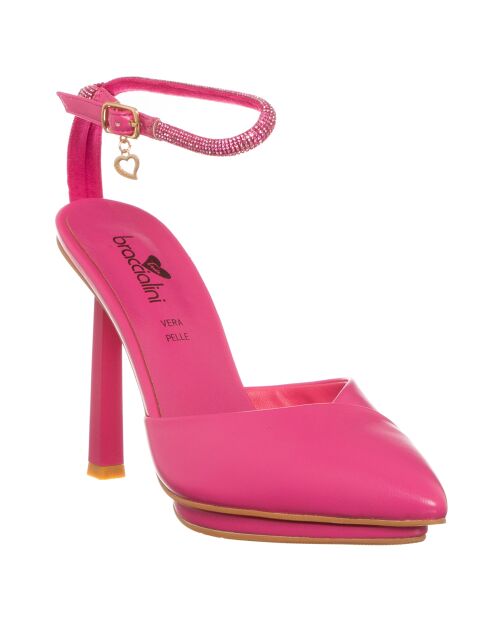 Loa fuchsiafarbene Slingbacks mit 11 cm Absatz