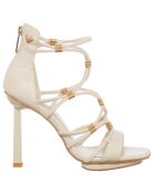 Sandales Doha beige/doré - Talon 11 cm
